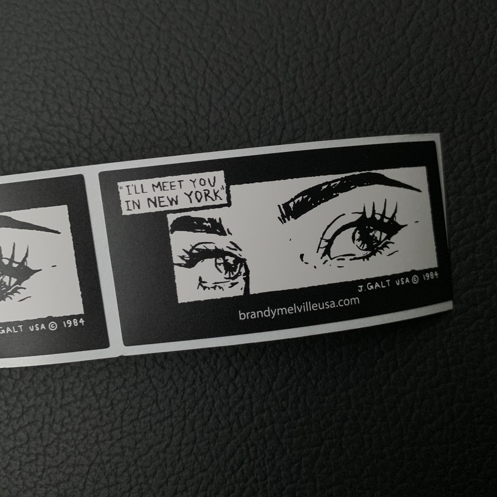 I’ll meet you in New York brandy sticker